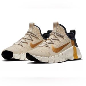 Nike Metcon Free 3 Women’s Training Shoes | Sz 8.5 | black/white/gold